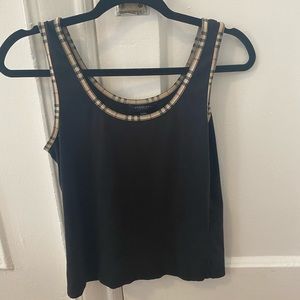 Burberry navy knit tank top size Small